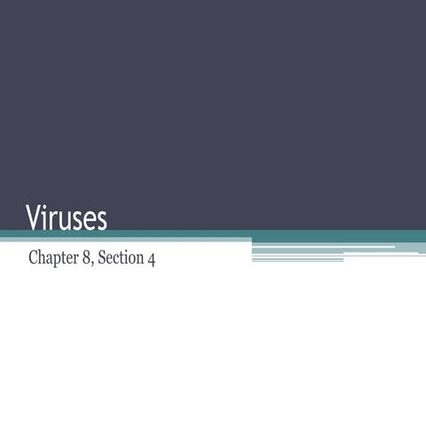 Viruses 7th chapter 8, section 4