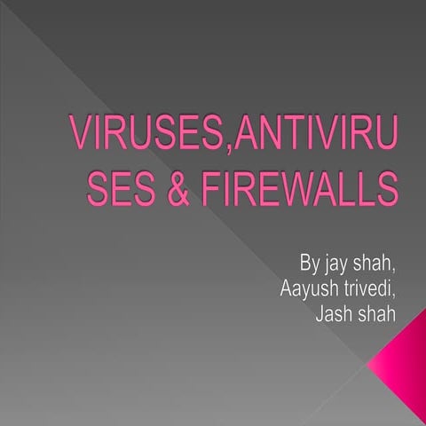 Viruses,antiviruses &amp; firewalls