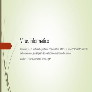 Virus informático  andres