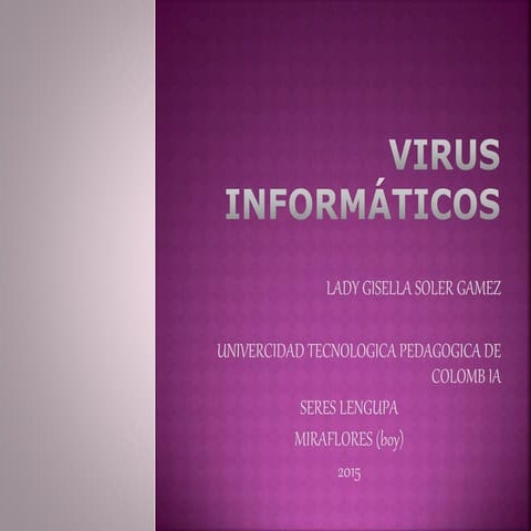Virus informáticos power point