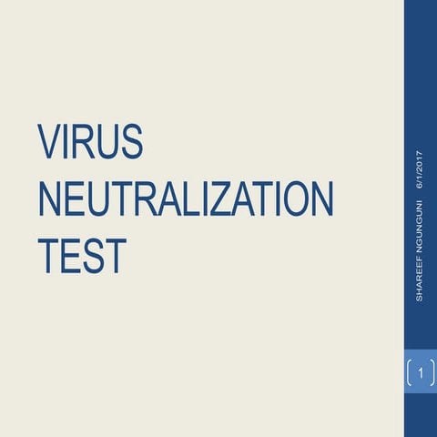 Virus neutralization test