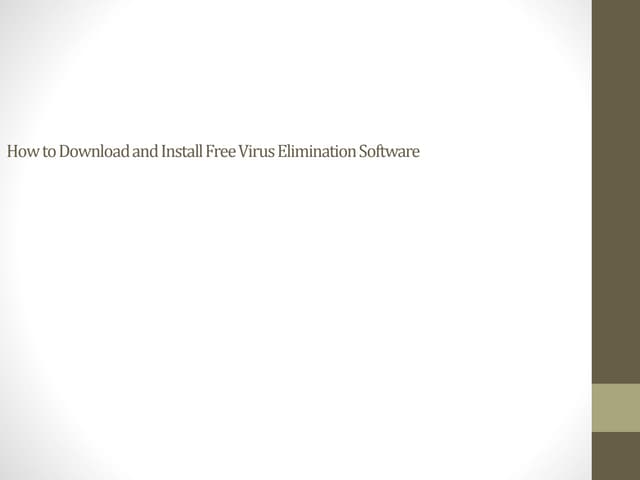 Virus removal
