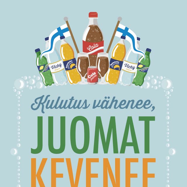 Virvoitusjuomien kulutus vähenee, mutta verotus kovenee