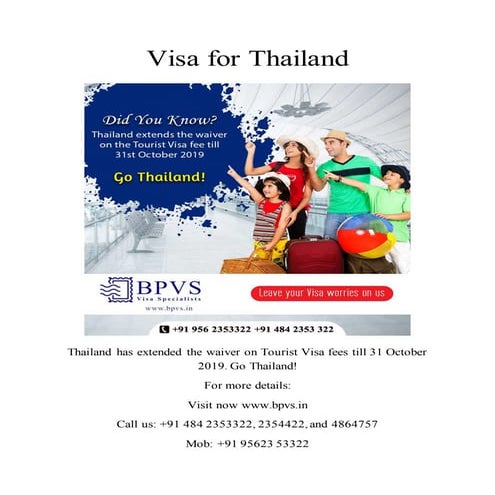Visa for thailand bpvs visa specialists | PDF