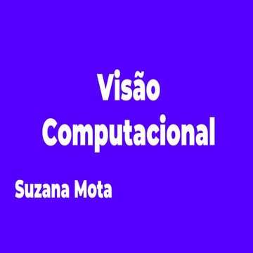 Visão Computacional - Meetup AIGirls