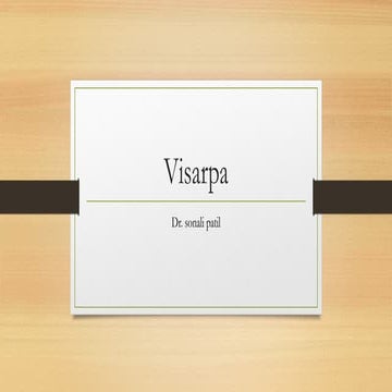 Introduction to visarpa topic of Rog nidan | PPTX