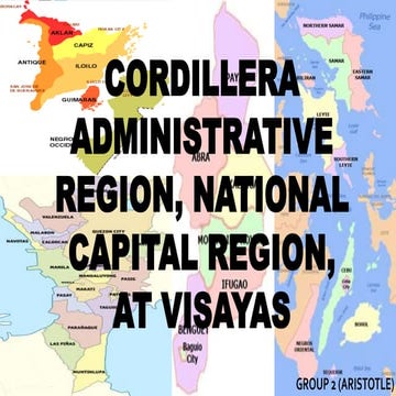 Kultura, Wika, Tradisyon, Turismo at Pista sa mga rehiyon ng Cordillera Admin...