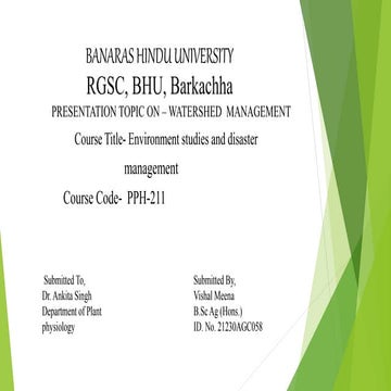 Watershed management 