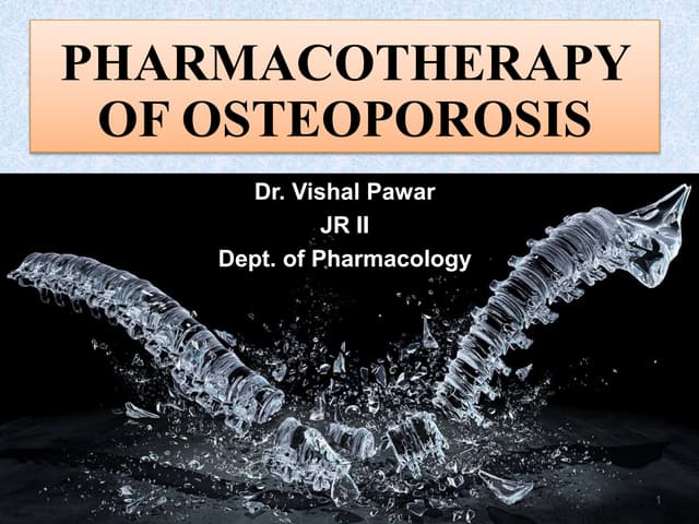 Pharmacotherapy of osteoporosis | PPT
