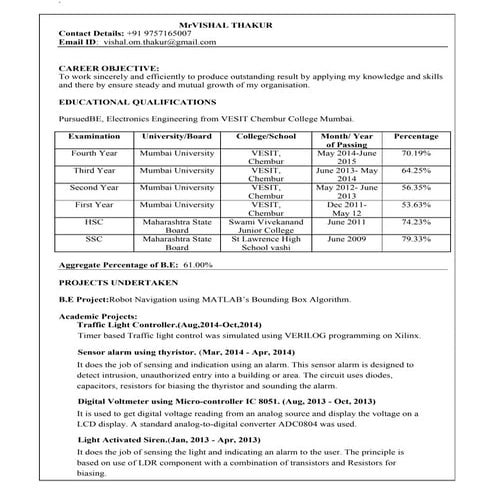 Vishal thakur   be electronics 2015