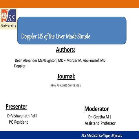 Liver Doppler made simple JC