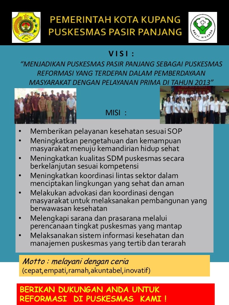 Visi misi Visi misi