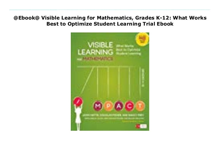 Visible learning for mathematics rollklo