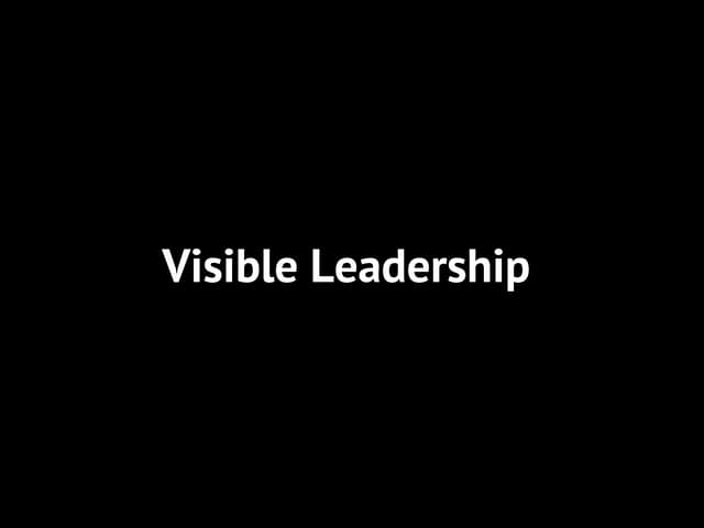 Visible leadership Summit  2013  A learning session with participants from On...