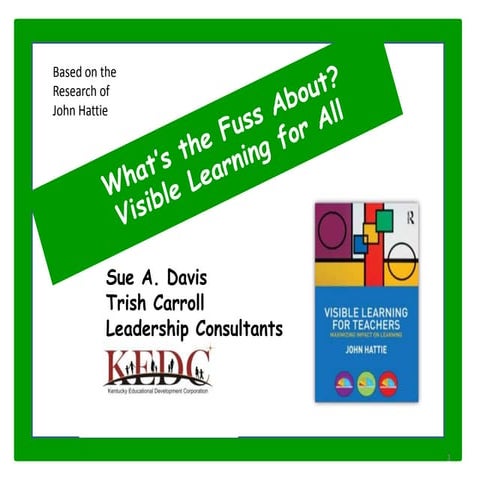 Visible learning session 2  2