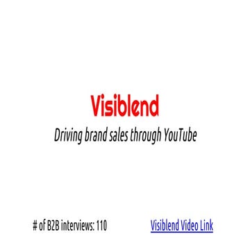 Visiblend Berkeley 2015