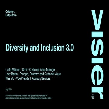 DIVERSITY AND INCLUSION 3.0