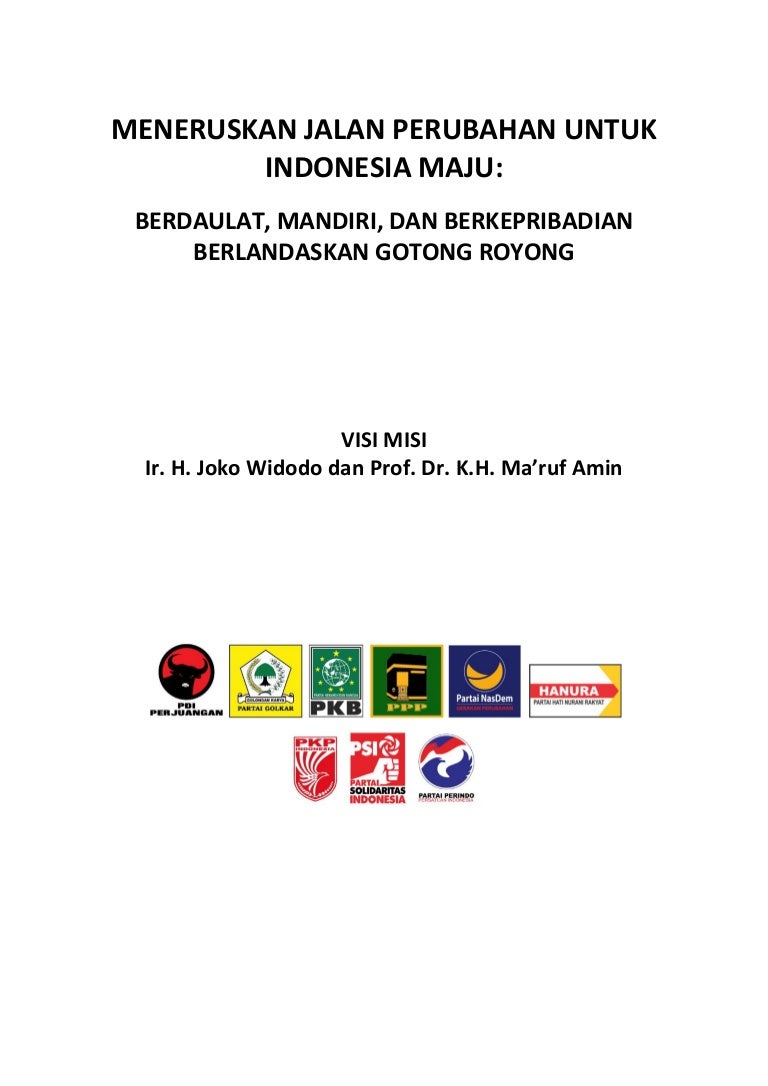 Visi Misi Jokowi Maruf Amin Final 22 Sept 2018