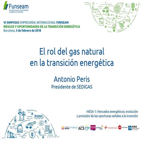 El rol del gas natural en la transición energética: D. Antonio Peris ...