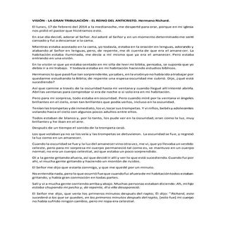 Visión - la gran tribulación - el r...