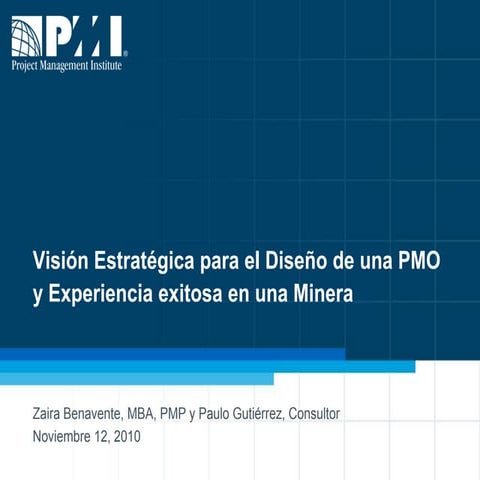 Visión estratégica para el diseño de una PMO