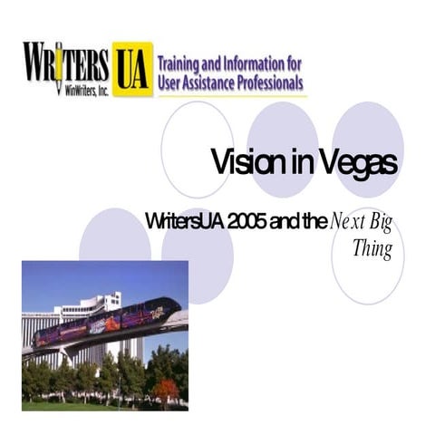 Vision in Vegas: WritersUA 2005 and the Next Big Thing
