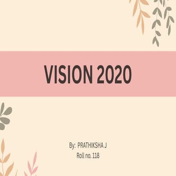 Vision 2020 | PPTX