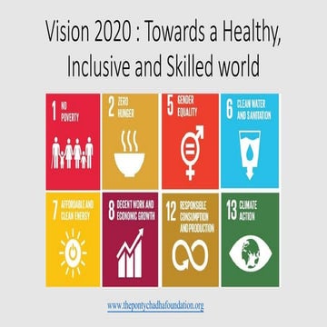 Vision 2020  towards a healthy, inclusive and skilled world