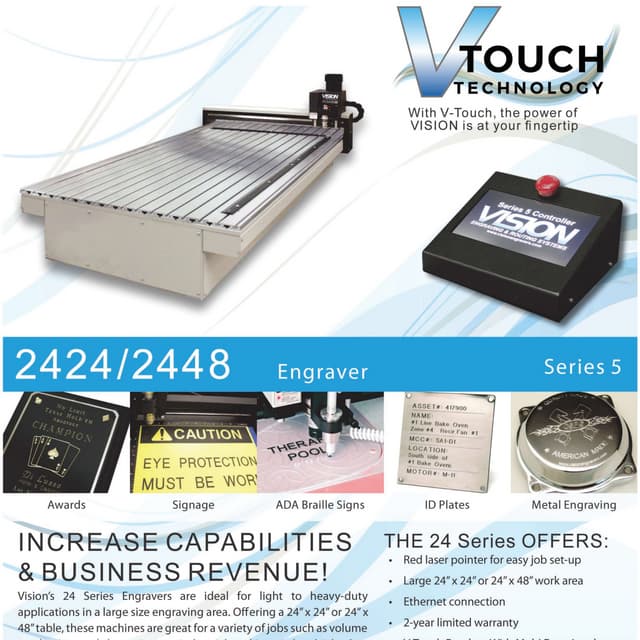 Vision 2424 S5 Engraver Machine | PDF