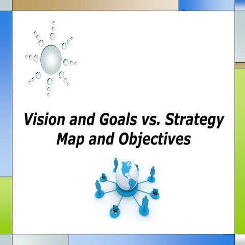 Vision and goals vs strategy map and objectives