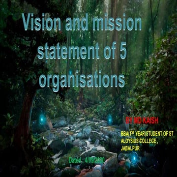 Vision and mission of the companies by md kaish