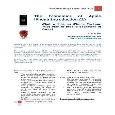 The Economics of Apple  iPhone Introduction (2)