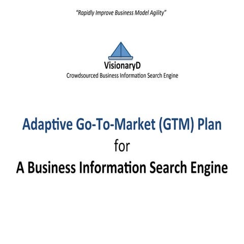 Adaptive Go-To-Market Plan for a Business DNA Search Engine: VisionaryD Software