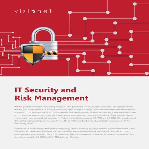 IT Security and Risk Management - Visionet Systems