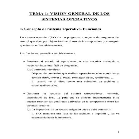 Vision general de los sistemas operativos