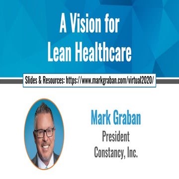 A Vision forLean Healthcare