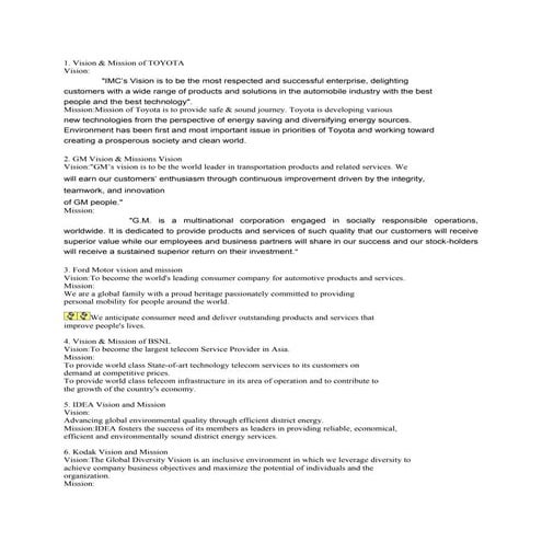 Vision & mission | DOC