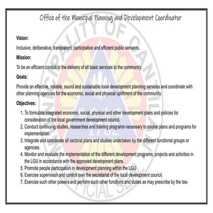 Vision, Mission, Goals, and Objectives of MPDO.docx