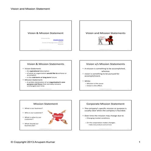 Vision & mission statement