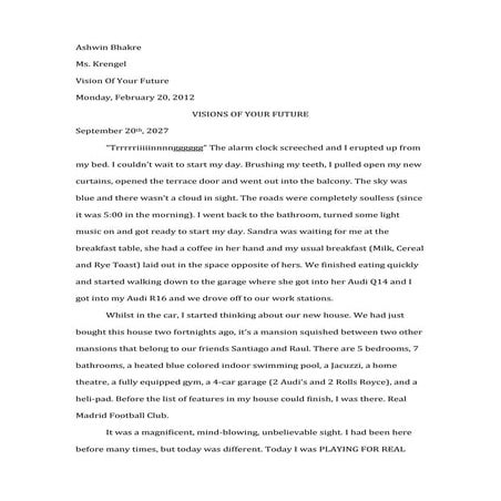 Vision of your future