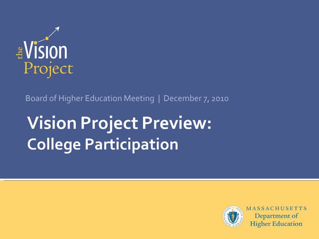Vision Project Preview: College Par...