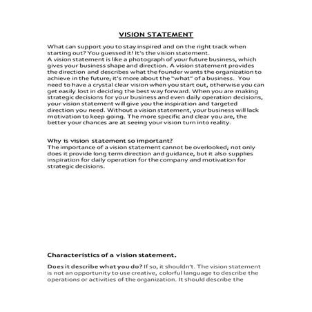 Strategic Management: Individual Assignment