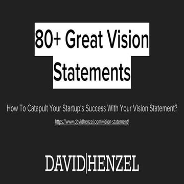 Vision statement worksheet | PDF