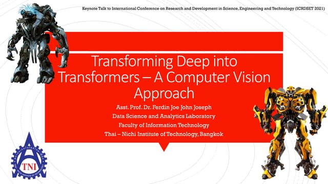 Transforming deep into transformers – a computer vision approach