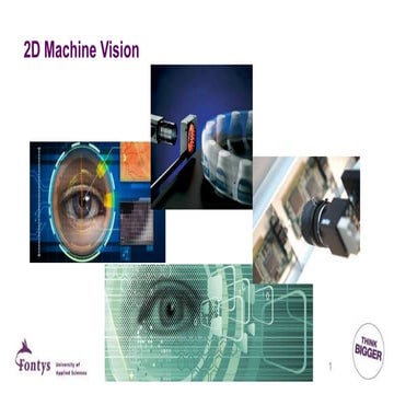 2D machine vision first lecture