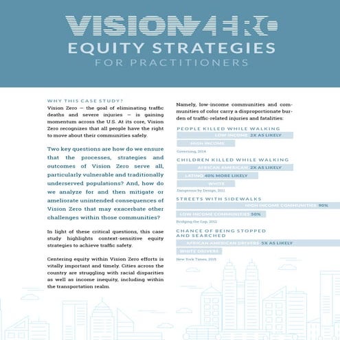 Vision zero equity Strategies