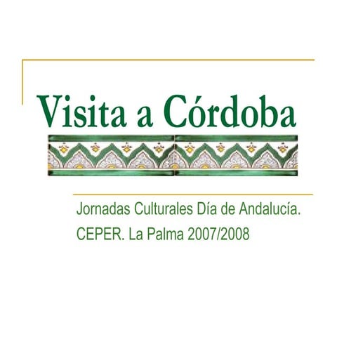 Visita Cordoba