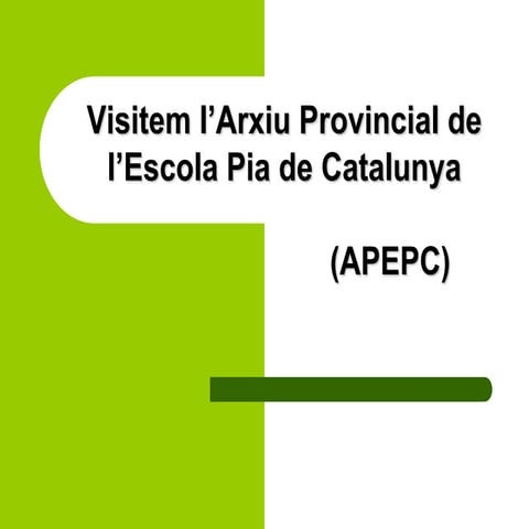 Visita a l’apepc | PPT
