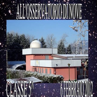 Visita all'osservatorio astronomico...