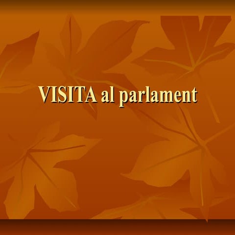 Visita al parlament